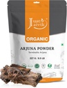 Just Jaivik 100% Organic Arjuna Bark Powder (Terminalia Arjuna) 1/2 LB, 08 oz, 227g USDA Certified Organic- Biodegradable Resealable Zip Lock Pouch Traditional rejuvenative and Tonic for The Heart*