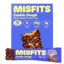 Misfits Vegan Protein Bares, Cookie Dough - Actualizado Recipe ← Planta Basada, Bajo Azúcar &amp; Carb, High Fiber Snacks ё Pack of 15
