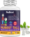 NuBest Tall Kids - Multivitamins & Minerals for Age 2 to 9 - Bone Strength &amp; Immunity Support - Helps Kids, Toddlers Healthy - Animal Shapes - 60 Chewable Berry Tablets  1 Month Supply