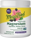 MegaFood Relax + Caliente de Magnesio Calma - Altamente Absorbable Magnesium Glycinate, Citrato de Magnesio &amp; Malate de Magnesio - Sin 9 Alérgenos Alimentarios - Blackberry Hibiscus Oasis - 7.05 Oz (50 Servings)