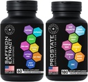 Suplementos de próstata con Saw Palmetto y Extracto de Saffron Capsules Hombres Apoyo a la Salud Bundle