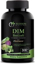 DIM Suplemento 300mg con Broccoli 200mg BioPerine 10mg-Hormone y Estrógeno Balance para Hombres,Menopause Relief,PCOS & PMS Support,Hormonal Acne Treatment-120 Caps,Diindolylmethane 150mg por Cap