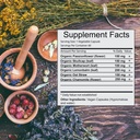 Khroma Herbal Productos Trauma Blend - Orgánica Trauma Support - 60 cápsulas Vegan en botellas de vidrio USDA Orgánico, Vegan, Kosher, 3er Parte testado