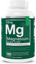 Essential Elements Magnesium Plus Zinc with Vitamin D3 | Scientifically Formulated Heart, Bone & Muscle Support | 225mg Triple-Strength Magnesium Complex with Glycinate, Malate, Citrate | 180 Count