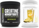 NutraBio Creatine Monohydrate, Unflavored, (150 g) y Clear Whey Protein Isolate, (Pineapple Splash) Suplemento Bundle – Muscle Energy, Maximum Growth, Recovery, and Strength