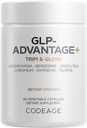 Codeage GLP-Advantage+ Supplement - Metabolic & GLP-1 Activity Support - Chromium, Berberine, Green Tea, Gymnema, Curcumin, Taurine, Resveratrol - Weight Management & Gut Health, Non-GMO - 60 Capsules