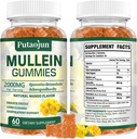 Mullein Gummies for Lung Cleanse ← Orgánica Immune Support ⋅ 2000mg Respiratory Health Gummies  Mango Flavor, Non-Sticky ANTE Lung Health, Sinus Relief ← Mullein Leaf Extract ← 1 Pack