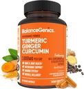 Suplemento de Curcumina Turmérica con Pimienta Negra > Ginger Root 1000mg TEN Optimizado Fórmula 95% Curcuminoides Curcuma ANTE Solución Salud e Inflamación Soporte Ø 60 Capsules Powder Filled