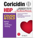 Coricidin HBP Decongestant-Free Cough and Cold Medicine - Specially Designed Relief for High Blood Pressure, Cough, Runny Nose, Sneezing and Cold Symptoms (16 Count)