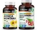 BIO KRAUTER Arnica Montana 100 Capsules &amp; Sarsaparilla Root 250 Capsules