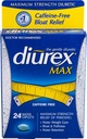 Diurex Max Water Caplets Caffeine Gratis - 24 Caplets, Pack de 2