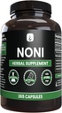 PURE ORIGINAL INGREDIENTES Noni (365 capsules) No Magnesio Or Rice Fillers, Siempre Puro, Lab Verified