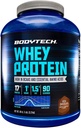 BodyTech Whey Protein - con 17 Grams de Proteína por Servir Ideal para el edificio del músculo posterior al entrenamiento, Contiene leche &amp; Soy - Chocolate rico (5 libras)