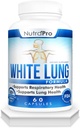 White Lung by NutraPro - Lung Cleanse And Detox.Support Lung Health. Soporta Salud Respiratoria. 60 Cápsula - Hecho en GMP Centro certificado.