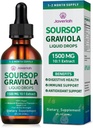 2 Pack Soursop Graviola Leaf Extract Liquid Drops Suplemento con Irish Sea Moss & Turmeric for Cellular Support, Immune System Boost, Liver Health, Soursop Bitters Liquid 60-Day Supply 4 FL OZ