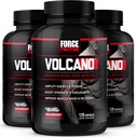 Volcán FACTOR Pre Workout Nitric Oxide Booster Suplemento para Hombres con Creatina y L-Citrulline para ayudar a Boost Nitric Oxide, Energía, Construir Muscle &amp; Mejorar el flujo sanguíneo, 120 Conde(Pack of 3)