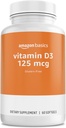 Basics - Vitamina D3, 125 mcg, 60 Softgels (1 por porción), Gluten Free