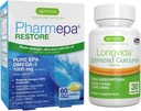 Pharmepa Restore &amp; Longvida Lipidated Curcumin 500mg Bundle, 1000mg Pure EPA Omega-3 Fish Oil &amp; Ultra Bioavailable Curcumin, por Igennus