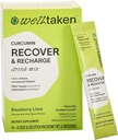 Recover Powder - Blueberry Lime, 14ct Box - 400mg Curcumin optimizado, granada, rojo Grape - Ayuda a reducir la fatiga ocasional – Vegan, 14 Servings