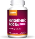 Fórmulas Jarrow Ácido Pantoténico B5 500 mg - 100 Cápsulas Veggie - Vitamina B Esencial - Producción Energética & Metabolismo Soporte - 100 Servimientos, Pack de 3