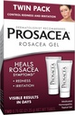 Prosacea - Tratamiento de Rosacea Medicada para el rostro - Curas Rosacea Síntomas de Redness, Pimples e Irritación - Fragancia Gratis - Twin Pack - Dos Tubes de 0.75oz (1.5oz Total)
