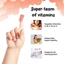 Soul Strips Super Vita-Mini - Vitaminas Esenciales A, B, C, D, E, K &amp; Minerals for Kids' Growth & Health, Raspberry, Zero Sugar, 100% Vegan, 30 Strips Pack '