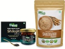 ORGANIC ZING Shatavari Powder- 454g " Shilajit Resin- 20g