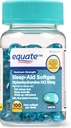 Equate Maximum Strength Sleep-Aid Softgels, 50 mg, 100 conteo
