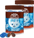 Melatonina de chocolate de buen día para niños [2 Pack] - Chocolate no transgénico de comercio justo con manzanilla y melatonina 1 mg - Toddler Melatonin, Kids Natural Sleep Aid for Ages 3 y Up