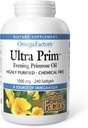 Factores de Omega por Factores Naturales, Aceite Primrose Ultra Prim, promueve la salud femenina e inmune con GLA Omega-6, 240 softgels (240 porciones)