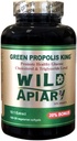 Wild Apiary Brasileño de abeja verde Propolis King Vegetarian Softgel 120 geles - No alcohólico, Wax Gratis, Sugar Gratis