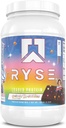 Polvo de proteína cargada RYSE - Little Debbie Cosmic Brownie - 25g Whey Protein Isolate " Concentrate with Prebiotic Fiber " MCTs - Low Carb, Low Sugar, Digestive-Friendly - 27 Servings / 2 lb Tub