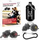 Plugs para moto para reducción de ruido de viento - 2 Parejas - 25dB - Accesorios de moto - Reutilizable Moto Earplugs, Protección de Audición Confortable para Motorbike, Touring, Racing, Montaje
