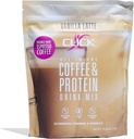 Click Coffee Protein Powder ← Doble Shot Espresso Silencio 16g Protein ← 23 Vitaminas Esenciales ← Baja Calorie Meal Reemplazo Silencio 150mg Caffeine TEN Gluten Free TEN No Artificial Flavors or Colors Silencio Vanilla