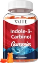 Indole 3 Carbinol 400mg Gummy Supplement – Indole-3-Carbinol for Hormonal Balance & Antioxidant Support, 60 Chewables Vegan para Hombres y Mujeres, Non-GMO, Gluten-Free, Wellness Products