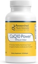 Nutricionales investigados CoQ10 400mg Softgels - CoQ10 Power - Terapéutica-Fortaleza Coenzima Q10 Suplemento - Apoyo Energía Natural &amp; Función Inmunitaria, Promover el Corazón Saludable & Gum Tisue (60 Softgels)