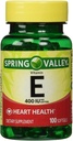 Valle de primavera - Vitamina E 400 UI, Soluble de agua, 100 Softgels