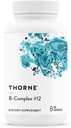 THORNE - B-Complex #12 - Complejo de vitamina B con B12 activo y folato - 60 cápsulas