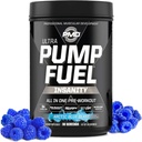 PMD Sports Pump Fuel Ultra Insanity - Premium Pre Workout Powder &amp; Muscle Pump, Greater Focus, Endurance & Recovery, Premium Creatine, Arginine & Beta Alanine - Arctic Blue Blast (30 Servings)
