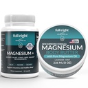 Ultimate Magnesium Sleep Bundle - Magnesium Glycinate 500 Mg Elemental y Magnesium Chloride Body Butter