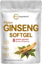 Micro Ingredientes Red Panax Ginseng Suplemento 6.000mg Por Serving, 300 Softgels Silencio High Potency Korean Ginseng Root Extract with Active Ginsenosides ← Apoyos Energía &amp; Salud Inmune Silencioso