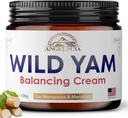 ANGELYCIA Wild Yam Cream for Hormone Balance ← Equilibrio hormonal para las mujeres ← Estrógeno Crema Silencio 100% Puro Orgánica Silencio Orgánica para PMS Silencio Perimenopause & Menopause Support  All Skins