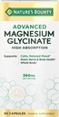 Suplemento Glycinate de Magnesio Calma de la Naturaleza - Magnesio de alta absorción para el Mood relajado, Corazón &amp; Bone Health, 90 cápsulas