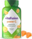 Vitafusion Power C Vitamina C Gummies for Immune Support, Orange Flavored, 282 mg Vitamina C, America's Number 1 Gummy Vitamin Brand, 50 Day Supply, 150 Count