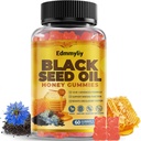Black Seed Oil & Honey Gummies - Black Seed Oil 500mg with Biotin, Ashwagandha Extract, Turmeric Extract, Vitamin C &amp; B6 - Supports Immune &amp; Digestion