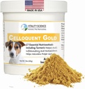 Vitality Science Celloquent Gold for Dogs ← Holistic Advanced Immune Support Supplement TEN 17 Proven Ingredients ← Auto Immune, Vomiting and Diarrhea, Depression (220g)