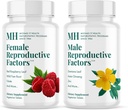MICHAEL'S Health Naturopathic Programs Hombre &amp; Mujer Reproductive Factors Parejas' Pack - 60 Vegetarian Tablets Por Bottle - Nutrients for Conception Support - 20 Servings Por Bottle
