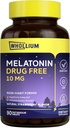 Melatonina 10 mg, Sabor de Fresa Natural, Descanso Nocturno, Calma Mente, 90 Tabs