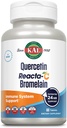 KAL Quercetina Reacta-C Bromelain Apoyo Suplemento, 24 horas Defensa Inmunitaria con Bioflavonoides, Vitamina C 1000mg y Quercetina 500mg, Vegan, Gluten Gratis, Garantía de 60 días, 30 Serv, 60 Tablets