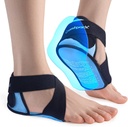 Fasciitis de plantar Paquetes de hielo con capa de tacón " , 2PCS Protectores de tacón de gel para alivio de dolor, cortinas ajustables del paquete de hielo de pie para aquiles Tendonitis